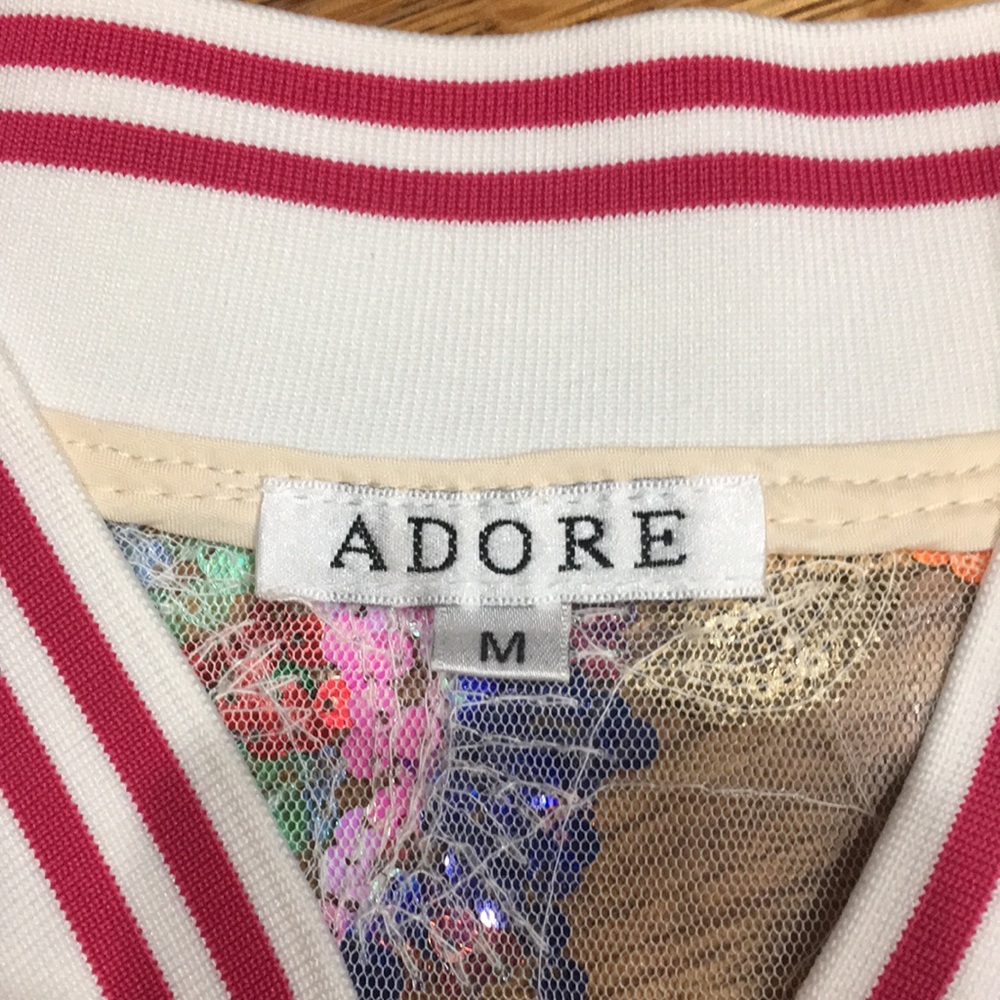 Adore Mesh Sequin Jacket Size Medium - image 3